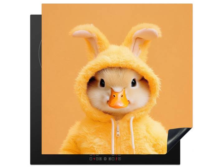 HERDABDECKPLATTE Osterhase - Kostüm - Ente Induktionsmatte 78x78 cm