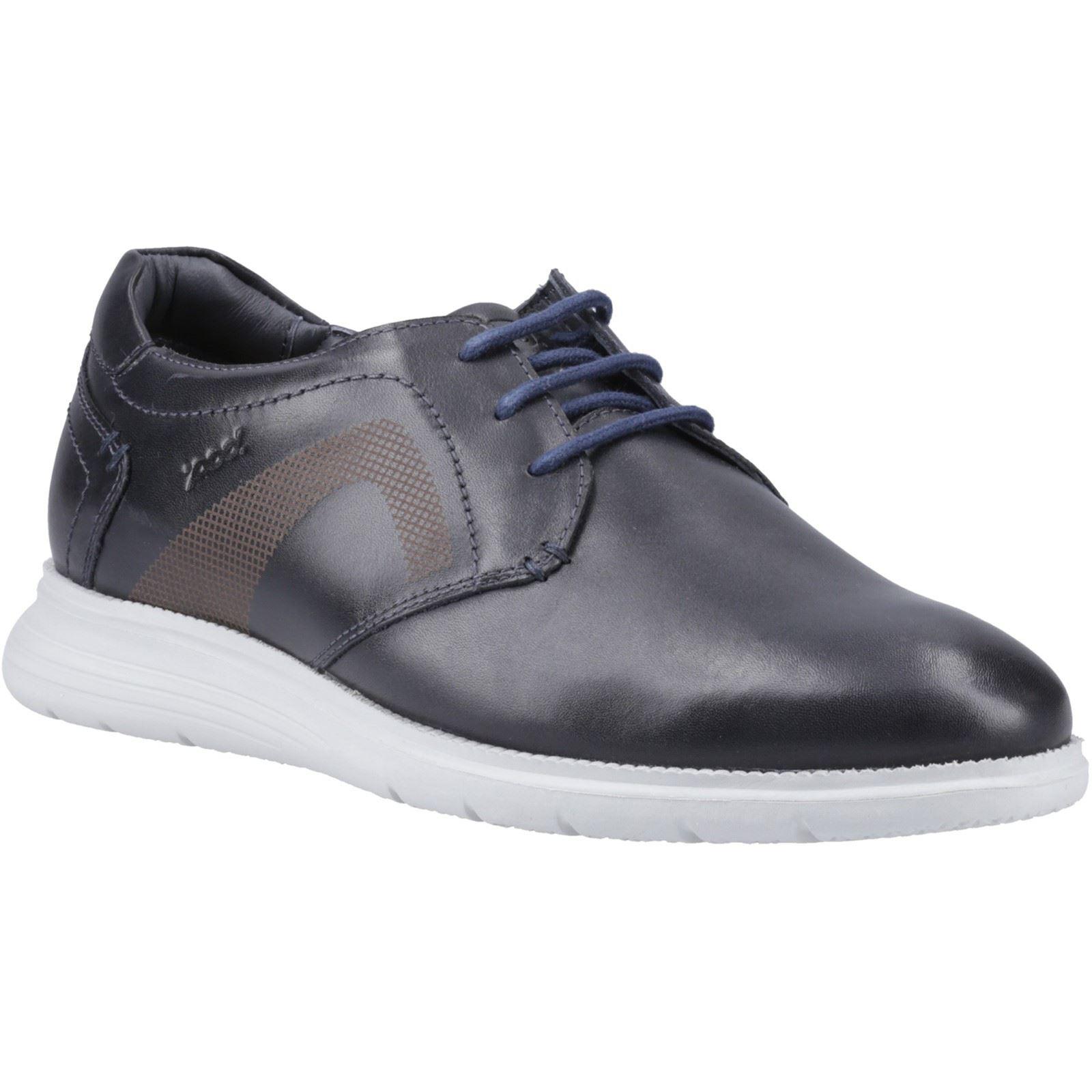 Pod Aston Leder Herren Schnürschuhe Navy