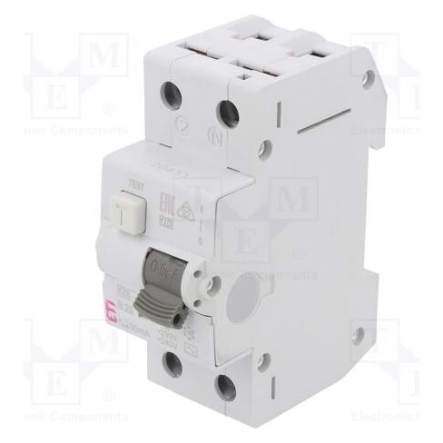 Eti Polam Fehlerstrom-Schutzschalter KZS-2M 2P 20A B 0,03A Typ AC - 002173105 (002173105)