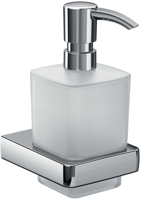 Emco Trend Flüssigseifenspender 022100100 chrom, Kristallglas satiniert