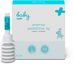 Baby Wells Enemas Pediátricos 3 gr 6 un