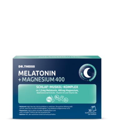 Dr. Theiss Naturwaren GmbH DR.THEISS Melatonin+Magn.400 Schlaf-Komplex Pulver 30X5 g 19871329