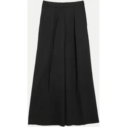 Wide-Leg Bundfaltenhose Schwarz 38/REG