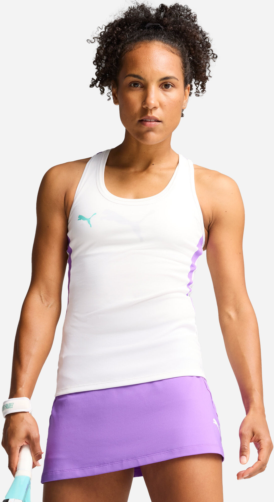Puma Individual Padel W - T-shirt Tennis - Donna - Bianco L