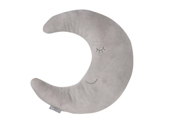Roba Nackenkissen Mond grau, Grau, Textil, 25x8 cm, Schlafen, Babybettausstattung, Babydecken & Babykissen