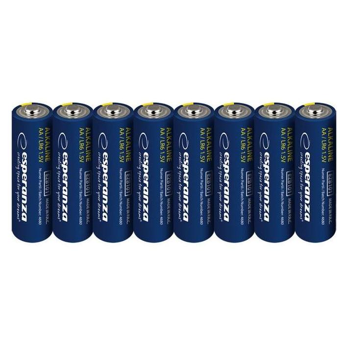 Esperanza Alkaline-Batterien AA 8 Stk. Blister (8 Stk., AA) (EZB103)