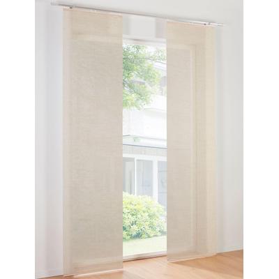 Schiebegardine HEINE HOME Gr. 4, beige (sand), B:57cm H:245cm, Polyester, Gardinen