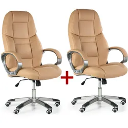 Bürosessel KEVIN 1+1 GRATIS, beige