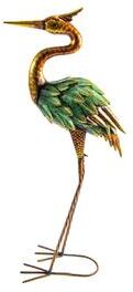 IH Casa Decor Metal Heron Décor Gold/Green/Bronze
