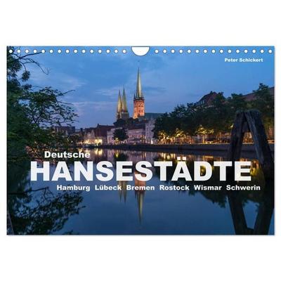 Deutsche Hansestädte (Wandkalender 2027 DIN A4 quer), CALVENDO Monatskalender