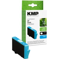 KMP cyan Druckerpatrone kompatibel zu HP 364XL (CB323EE)