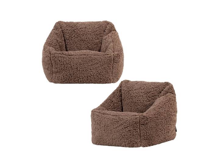 icon Sitzsack Flauschig für Kinder „Teddybär“, 55x44cm, Made in Germany, für Kinderzimmer