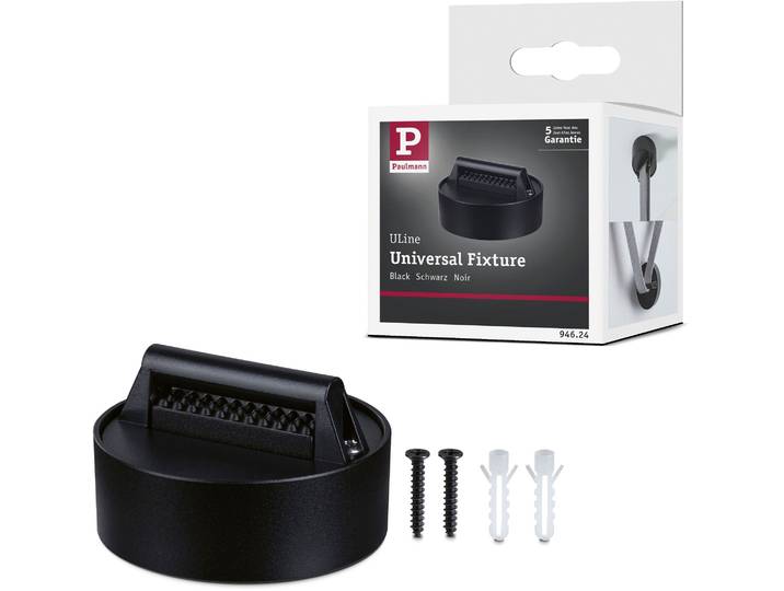 PAULMANN Hängeleuchte ULine Zubehör Gurt Halter 1er-Set Schwarz , schwarz, Ø 6cm H: 3,5cm, 1 Stk., Leuchten, Hängeleuchte