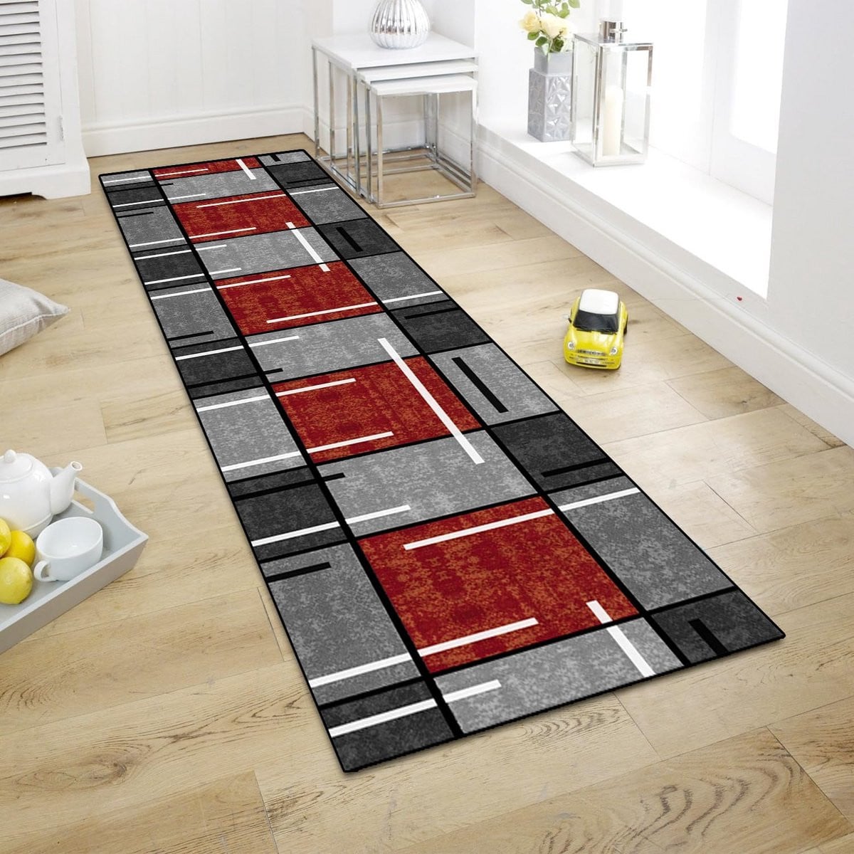 Wasbare moderne keukenloper met antislip voor keuken, hal of badkamer