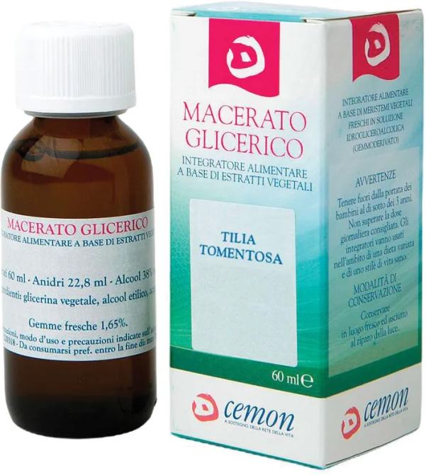 CEMON Srl Tilia Tomentosa Gemme Fresche - Macerato Glicerico 60ml per il Benessere Naturale