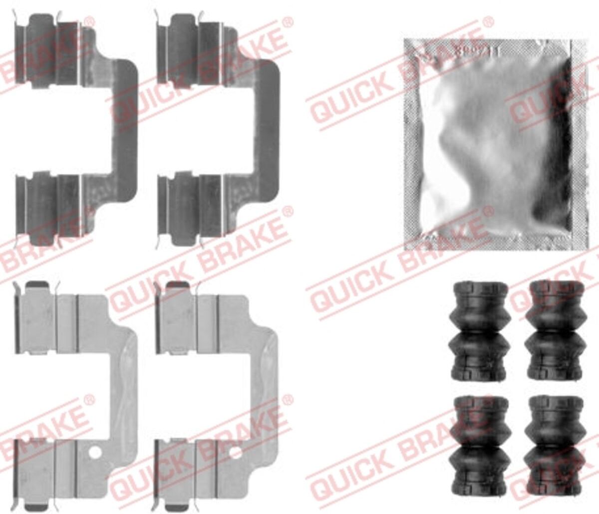 Zubehörsatz, Scheibenbremsbelag QUICK BRAKE 109-1806