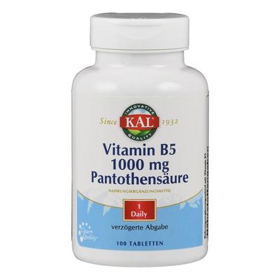 Vitamin B5 1000 mg Pantothensäure KAL Tabletten 100 St