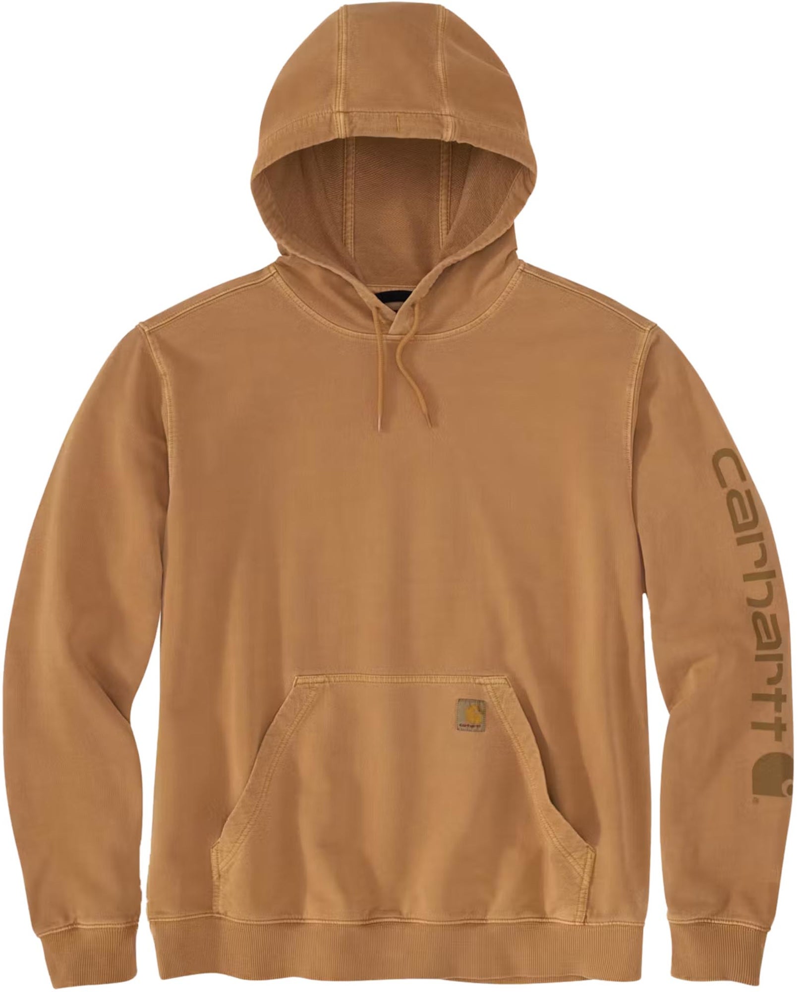 Carhartt Durham Garment Dyed Logo Hoodie 106253-BRNXLREG