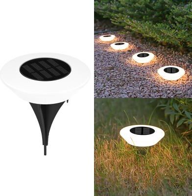 Rare Purchases Waterproof Outdoor Landscape Light, Garden Pathway Yard Deck Camping Decor, Solar Ground Lights, LED Lawn Lamp warm Light 1pc