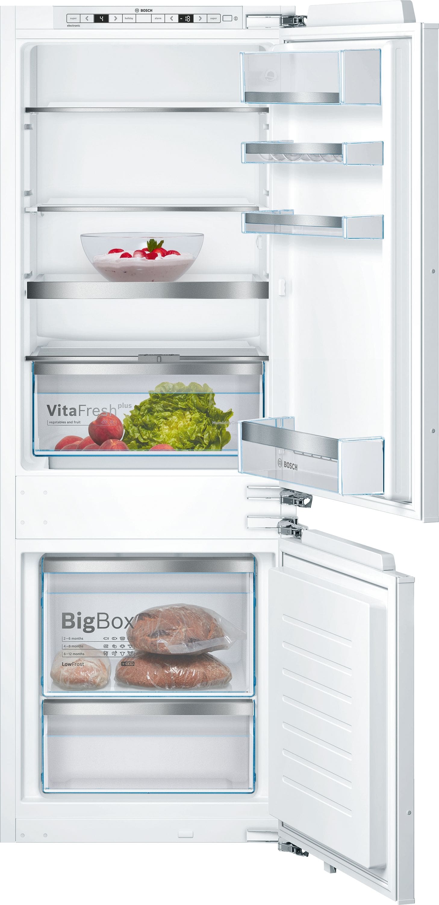 Bosch Serie 6 KIS77AFE0 169 l / 62 l 158 cm Einbau Kühl-/Gefrierkombination 207 kWh