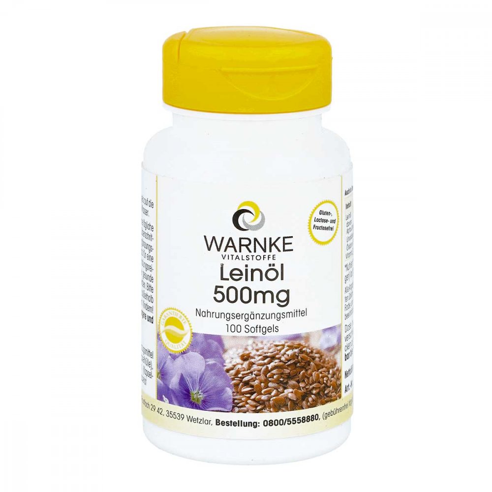 Warnke Vitalstoffe GmbH Leinöl 500 mg Kapseln 03052440