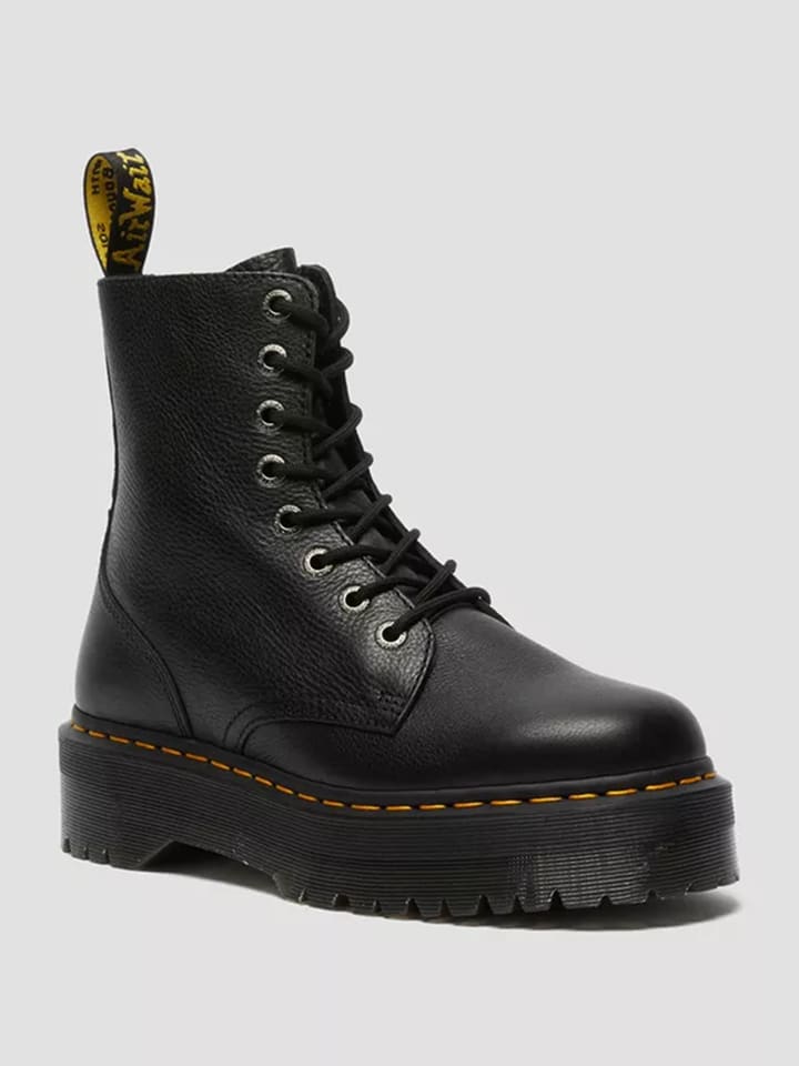 Dr. Martens Leder-Boots in Schwarz - 37