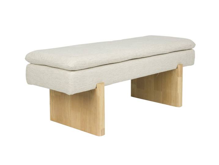 Banc en bois avec assise tissu - JAPPO