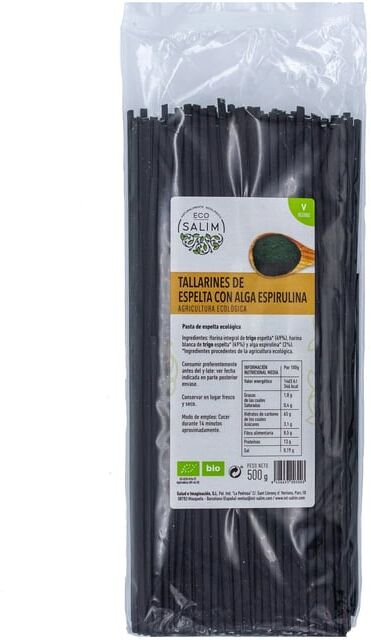 Eco-Salim Tallarines De Espelta Com Algas Espirulina Bio 500g