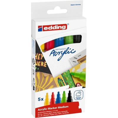 Edding Acrylmarker Acrylic 5100 Mittel 5er Set