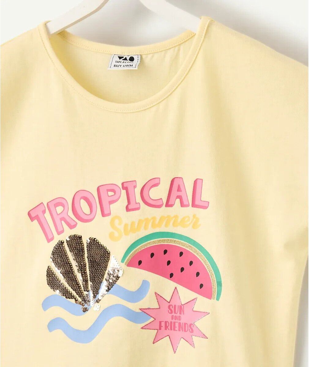 TAPE A L'OEIL T-shirt manches courtes avec sequins