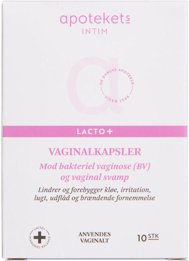 Apotekets Lacto+ Vaginalkapsel Medicinsk udstyr 10 stk