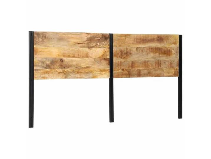 vidaXL Kopfteil 200 cm Massivholz Mango und Eisen