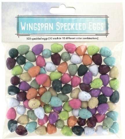 Wingspan: Speckled Eggs Replacement Tokens by Stonemaier Games, 100 Speckled Egg Tokens, 10 Colour Combinations, for Board Game Players and Collectors