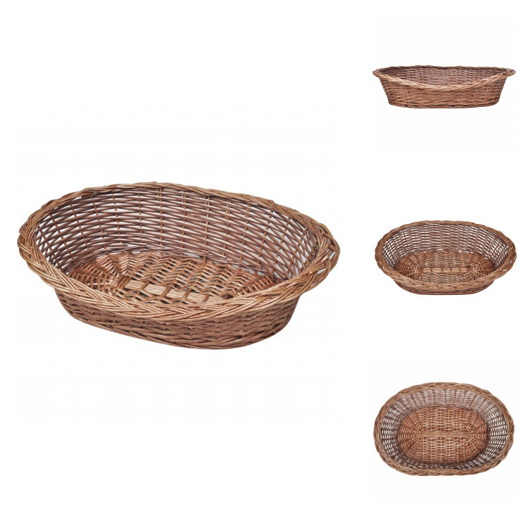 vidaXL Hondenmand van wilgentenen, naturel, 70 cm