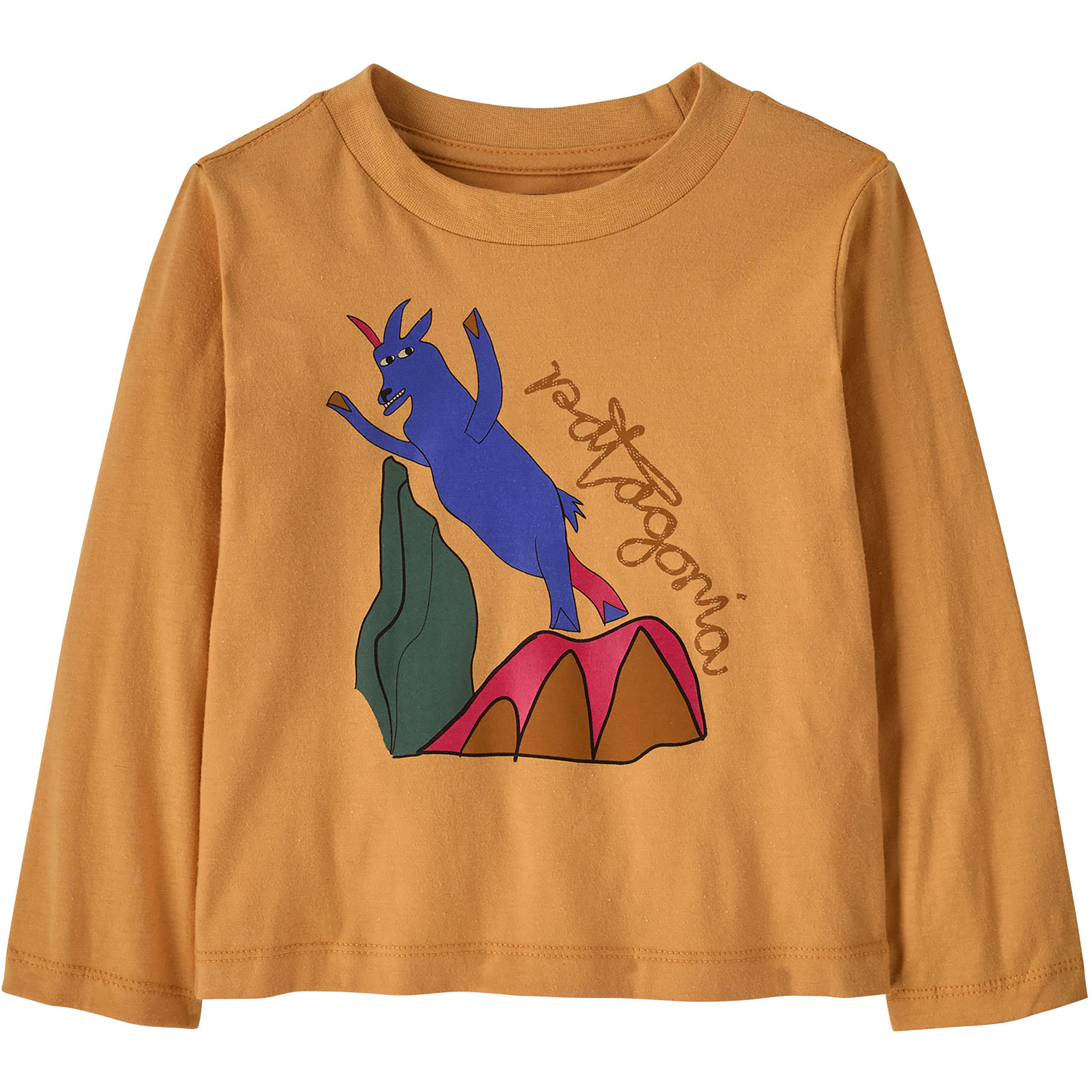 Patagonia Baby Graphic Kinder Longsleeves braun Größe 84 Lifestyle Hautfreundlich