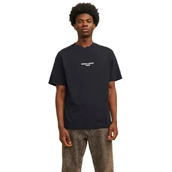 Jack & Jones Herren Rundhals T-Shirt JORNOTO GRAPHIC BACK - Relaxed Fit - Skylight 12256289 - L