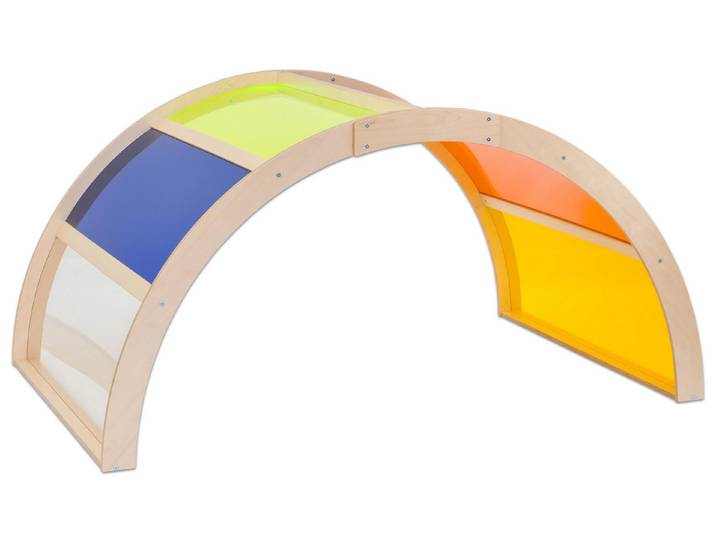 Educasa Bett Regenbogen mit Acrylglas