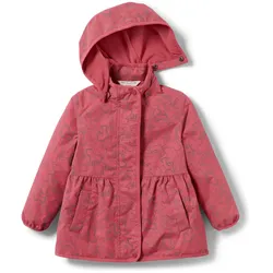 Tchibo - Kinder-Thermo-Regenjacke mit reflektierenden Elementen - Mädchen - Gr. 110/116 - silber/print
