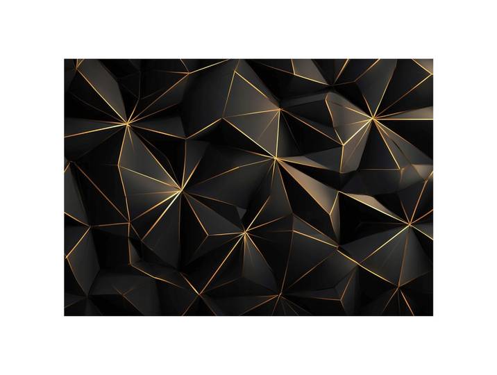 FOTOTAPETE Abstrakt Geometrisch Schwarz 200x140 cm