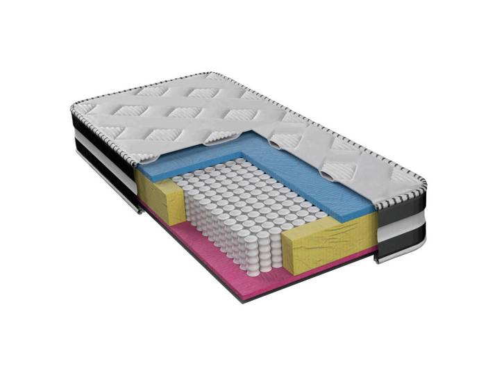 Boxxx Taschenfederkernmatratze, Weiß, H2 + H3, 90x200 cm, Oeko-Tex® Standard 100, wendbar, atmungsaktiv, alternative Größen erhältlich, Wendematratze, Schlafzimmer, Matratzen Shop, Matratzen, Taschenfederkernmatratzen