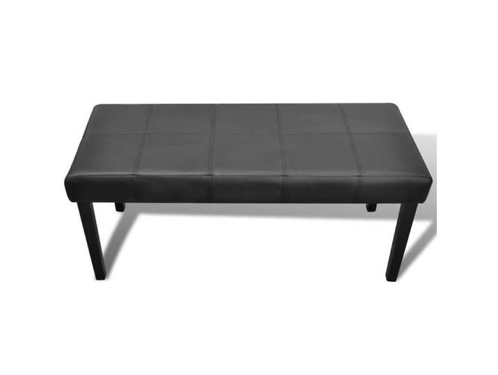 EASYLIFE Banc en cuir synthétique de haute qualité Noir VIDAXL Cadre stable LL7376