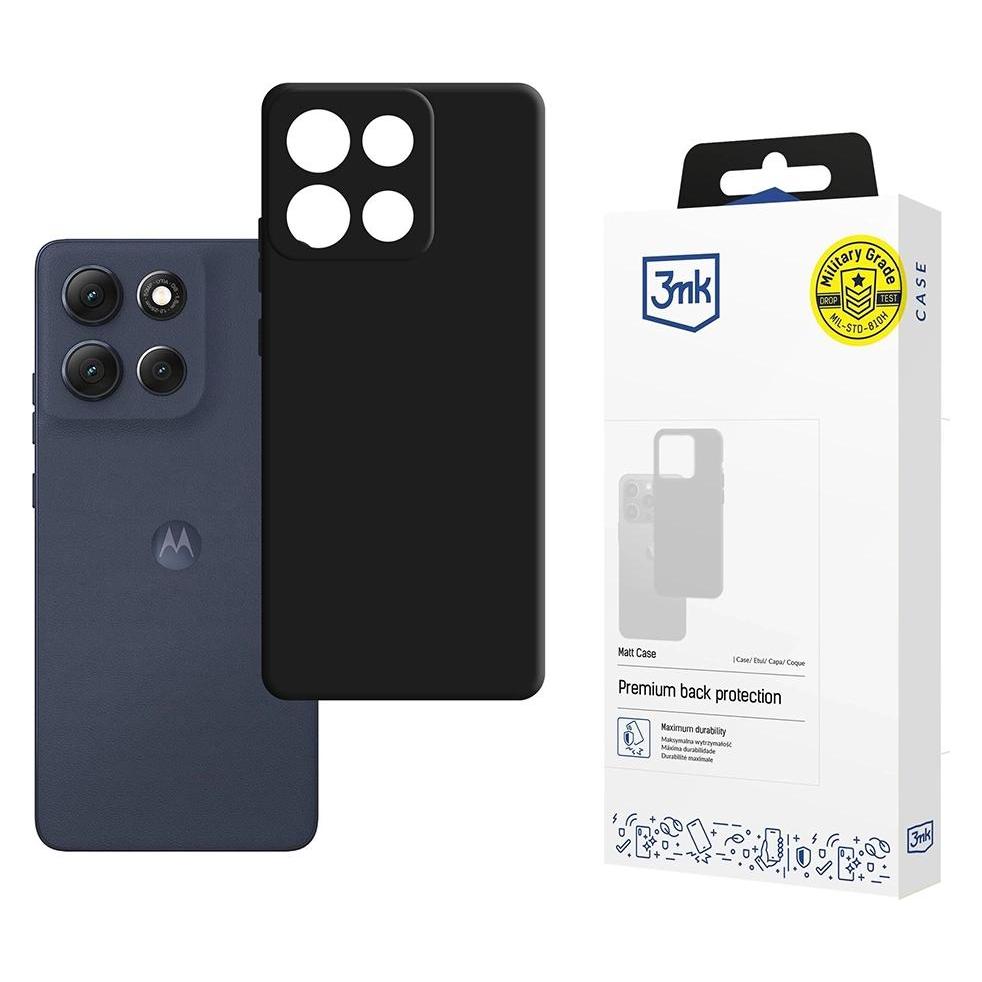 3MK - Matt Case Pro - Motorola Moto G86 - Schwarz (Motorola Moto G86) (5903108669276)