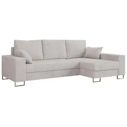 ECKSOFA Dorian Cord Weiß