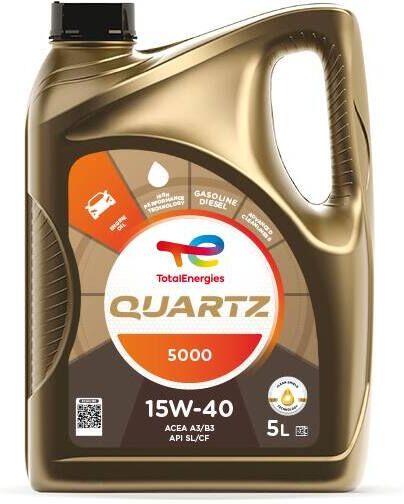 Total Energies Motoröl Quartz 5000 15w-40 [5 L] 213677 5l
