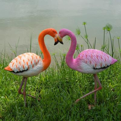 Ashcroft Stading Flamingo Pink& Orange Set of 2