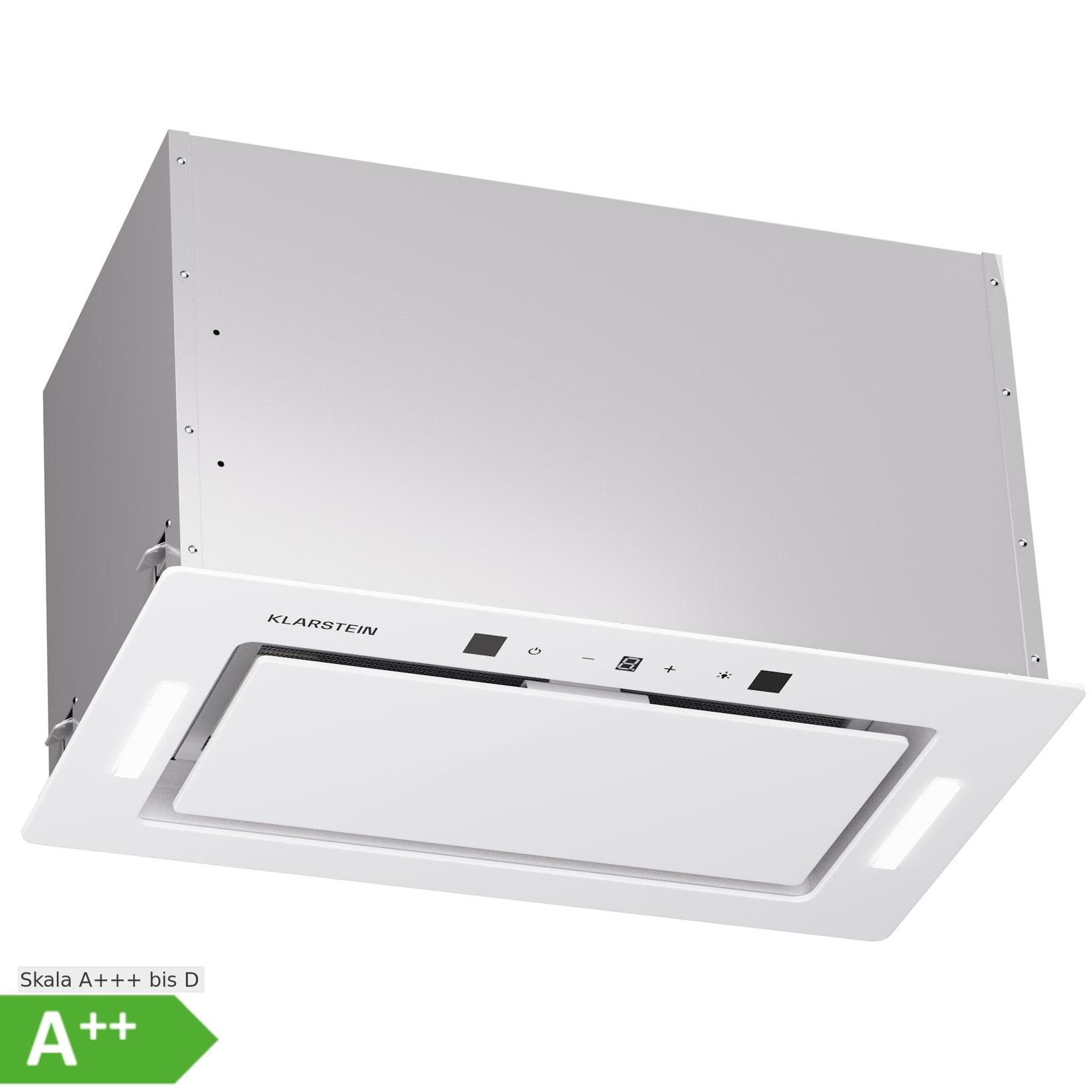 Hektor Eco Lüfterbaustein 52 cm 446 m³/h Touch Glas Weiß