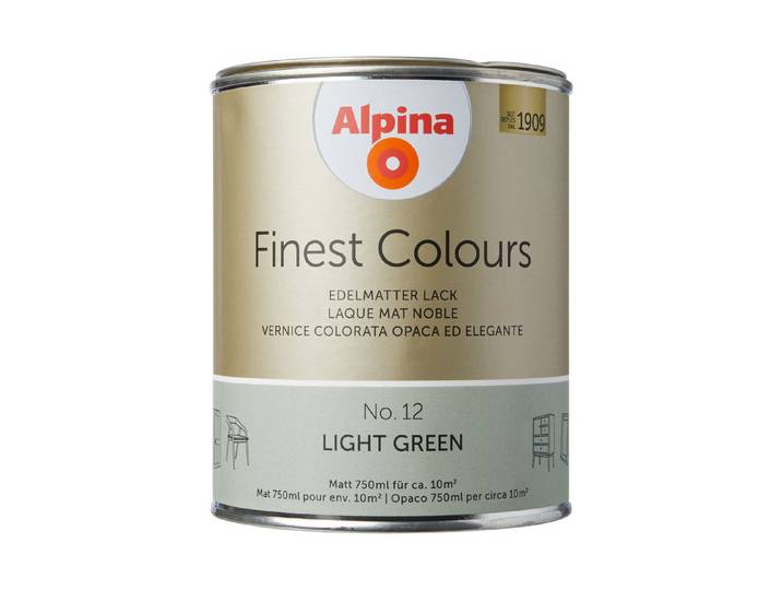Alpina Lack Finest Colours Light Green 0.75 l Matt
