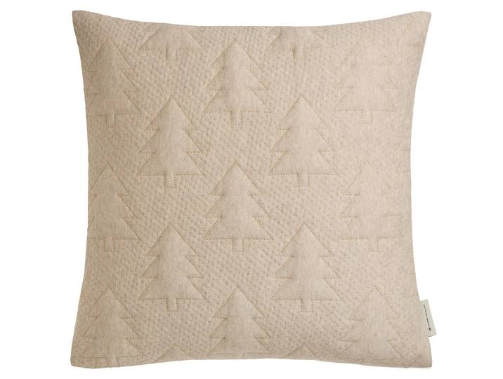 Dekokissen TOM TAILOR HOME 3D Tree , beige (natur), B:45cm L:45cm, Obermaterial: 50% Baumwolle, 40% Polyester, 10% sonstige Fasern, Dekokissen_Sitzkissen_Kissenhüllen, Dekokissen, mit schimmernden Lurexgarnen