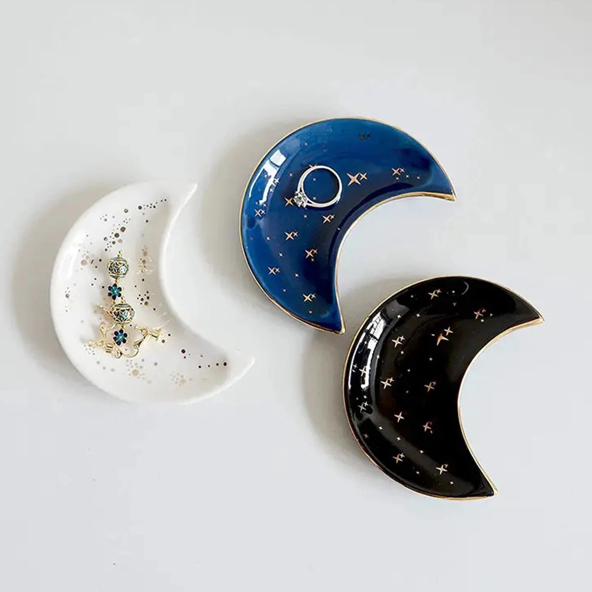 Sales Club Twinkle Maan Sieradenschaal - Blauw