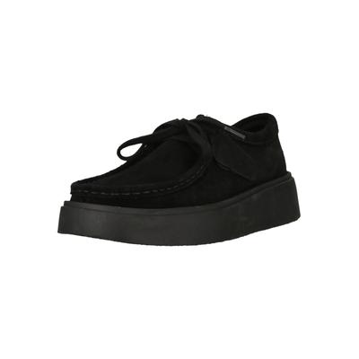 Schnürschuh CLARKS "Torview", Damen, Gr. 41, schwarz, Schuhe Schnürschuh, mit weicher Dämpfung